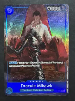 Dracule Mihawk OP01-070 Parallel Alt Art One Piece Card Game English NM - Image 1