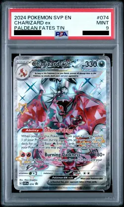 PSA 9 Charizard ex #074 - Scarlet & Violet Promo Pokemon Card - Pokemon TCG - Image 1