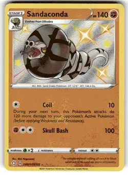 Sandaconda - SV071/SV122 - Pokemon Shining Fates Sword Shield Shiny Rare Card NM - Image 1