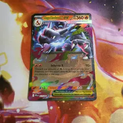 Pokemon Card Mega Charizard X EX 013/094 Phantasmal Flames Half Art Rare NM #2 - Image 1