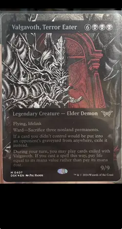 Valgavoth, Terror Eater - Showcase #407 - Textured Foil - Near Mint/Mint - Image 1