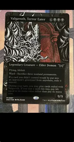 Valgavoth, Terror Eater - Showcase #407 - Textured Foil - Near Mint/Mint - Image 2