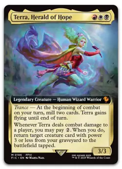 Terra, Herald of Hope (Extended Art) #186 (NM) Final Fantasy FIC Magic MTG - Image 1