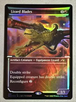 MTG / Lizard Blades / NEO / #385 / FOIL (Showcase) / Rare / NM - Image 1