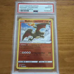 2023 Pokemon SWSH Crown Zenith Radiant Charizard #020/159 PSA 10 - Image 3