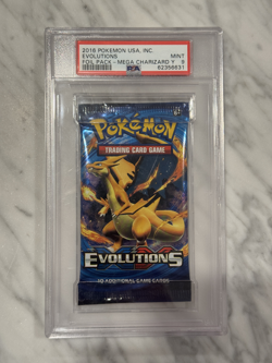 2016 XY Evolutions Mega Charizard Art Graded Pokemon Pack - Image 1