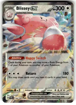Blissey ex 134/167 Double Rare SV Twilight Masquerade Pokemon English NM - Image 1
