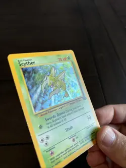 Pokemon TCG Scyther Jungle 10/64 Holo Unlimited Holo Rare - Image 1