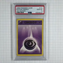 1999 Pokemon Psychic Energy 1st Edition PSA 10 #101 Gem Mint Base Set - Image 1