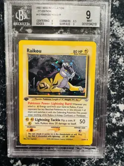 Pokemon TCG Neo Revelation First Edition Legendary Dogs - Image 2