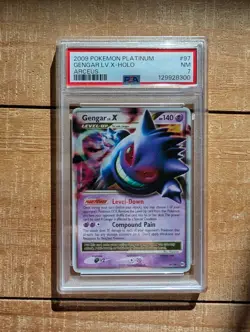 2009 POKEMON PLATINUM ARCEUS #97 GENGAR LV.X-HOLO PSA 7 (regrade 8U) - Image 1