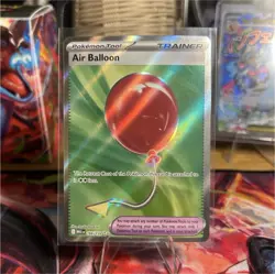 Pokemon Air Balloon Trainer 166/132 Me01: Mega Evolution Holo Ultra Rare - Image 1