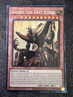 Yugioh Anubis the Last Judge MZTM-EN003 Collector's Rare 1st Edition NM - Image 1