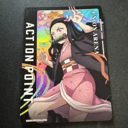 Union Arena TCG Nezuko Kamado KMY-1-AP02 Demon Slayer Action Point-FOIL VERSION - Image 1