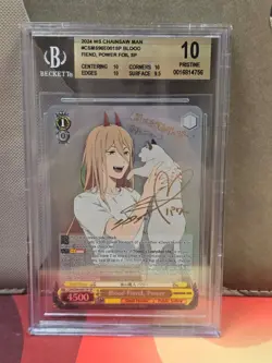 2024 WEISS SCHWARZ CHAINSAW MAN POWER FOIL SP BLOOD FIEND POWER BGS 10 - Image 1