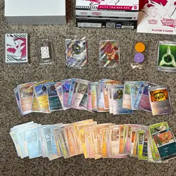 Pokemon White Flare ETB OPENED INCLUDES cards, Holos, Pansear Full Art, Promo - Image 1