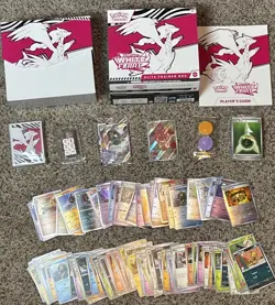 Pokemon White Flare ETB OPENED INCLUDES cards, Holos, Pansear Full Art, Promo - Image 2