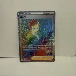 Pokemon TCG Trainer Spark Holo Card Secret Rainbow Rare 085/078 Pokemon Go - Image 1