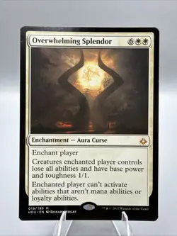 Hour of Devastation Overwhelming Splendor MTG Magic NM 019/199 White Mythic Card - Image 1