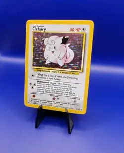 Clefairy 5/102 Base Set Holo Rare Pokemon Card 1999 WOTC TCG Vintage Pokemon - Image 2