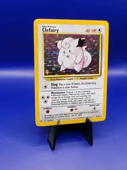 Clefairy 5/102 Base Set Holo Rare Pokemon Card 1999 WOTC TCG Vintage Pokemon - Image 3