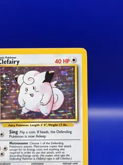 Clefairy 5/102 Base Set Holo Rare Pokemon Card 1999 WOTC TCG Vintage Pokemon - Image 5