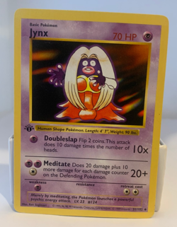 1st Edition Jynx Shadowless 31/102 Base Set Pokemon Card Near Mint or better - Image 1