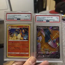 Pokemon TCG Charizard SWSH 2x PSA 16 Bonus Card Mint Condition - Image 1