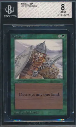 Alpha Ice Storm BGS 8 Graded Magic MTG (6255) -magicgraders- - Image 1