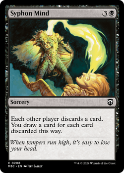Syphon Mind #206 NM Near Mint M3C Modern Horizons 3 Commander Magic MTG - Image 1