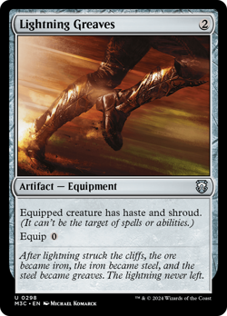 Lightning Greaves 298 NM Near Mint M3C Modern Horizons 3 Commander Magic MTG - Image 1