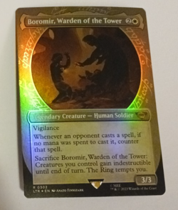Boromir, Warden of the Tower Showcase Foil LP LOTR Lord of the Rings MTG - Image 1