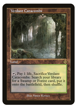 Foil Retro Verdant Catacombs Fetchland HIGH QUALITY - Image 2
