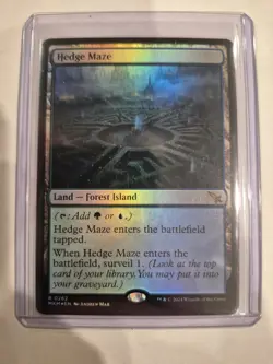Magic the Gathering Hedge Maze Murders at Karlov Manor Foil Rare NM - Image 1