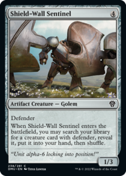 Shield-Wall Sentinel - Foil x1 - Dominaria United - NM-Mint, English - Dominaria - Image 1