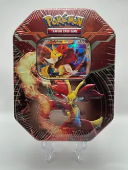 (402851) Pokemon 2014 Delphox EX Kalos Power Collectors Tin - Factory Sealed - Image 1