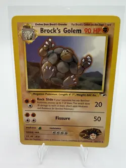 Pokemon Brock's Golem 90 HP Rare Gym Heroes 20/132 English Unlimited - Image 1