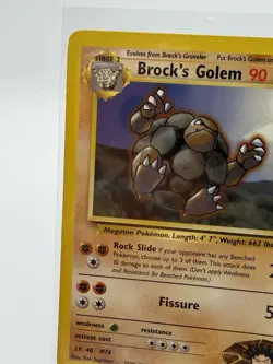 Pokemon Brock's Golem 90 HP Rare Gym Heroes 20/132 English Unlimited - Image 4