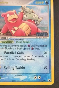 Slowbro 13/115 Unseen Forces Holo Pokemon Card LP - Image 5