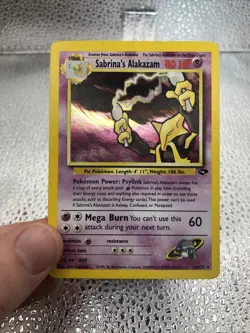 Sabrina’s Alakazam 16/132 Gym Challenge Unlimited Holo LP English Pokemon - Image 1