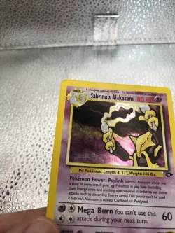 Sabrina’s Alakazam 16/132 Gym Challenge Unlimited Holo LP English Pokemon - Image 5