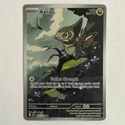 Axew Illustration Rare IR Pokemon Tcg SV: Black Bolt 145/086 Near Mint Single! - Image 1