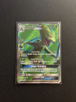 Sceptile GX 196/214 Lost Thunder full art Near Mint Raw Card Pokemon TCG - Image 1