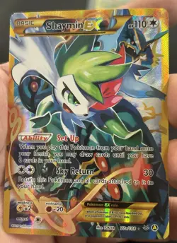 NM Pokemon TCG Shaymin EX 77a/108 Alternate Full Art, Gold XY Roaring Skies MP - Image 1