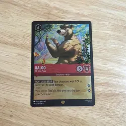 Disney Lorcana Archazia's Island 142/204 Baloo Ol' Iron Paws Legendary Gloss - Image 1