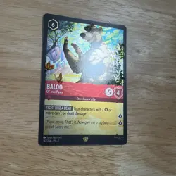 Disney Lorcana Archazia's Island 142/204 Baloo Ol' Iron Paws Legendary Gloss - Image 3