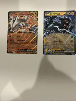 Pokemon card Reshiram and Zekrom Stamped Promo Cards Black Bolt - Image 1