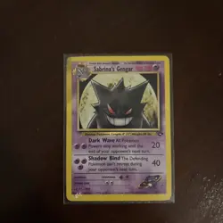 Pokemon Sabrina's Gengar 49/132 Gym Challenge Rare Holo 80 HP English Card - Image 1