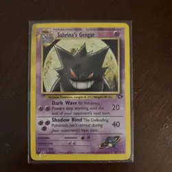 Pokemon Sabrina's Gengar 49/132 Gym Challenge Rare Holo 80 HP English Card - Image 3