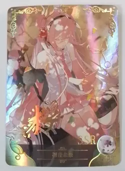 NS-08 SSR-004 Hatsune Miku Vocaloid - Goddess Story TCG Holo Anime Card - Image 1